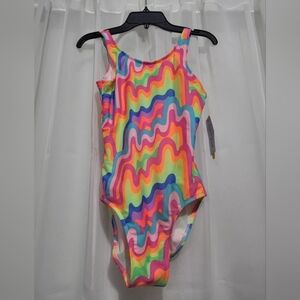 Girls' XL (14) Sunshine & Rainbows One-Piece Swimsuit - Cat & Jack Swimwear